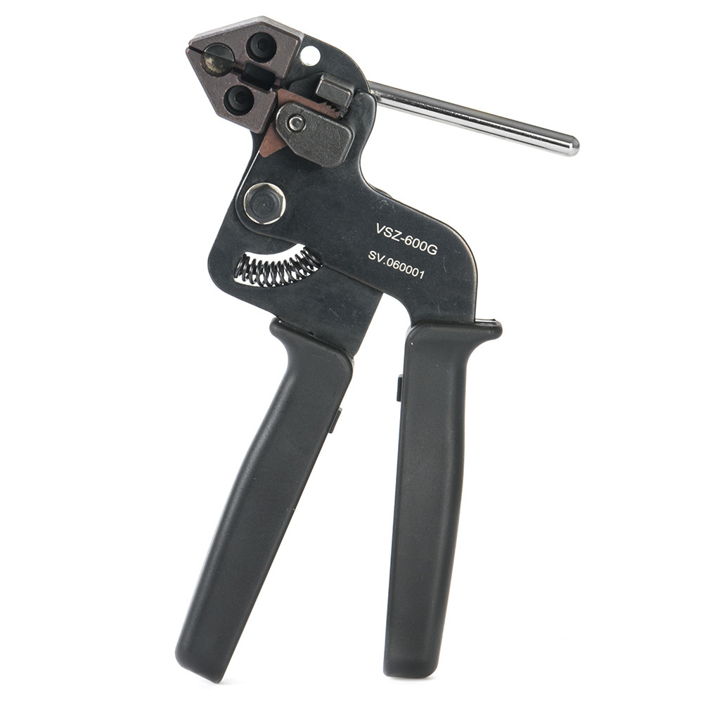 One hand operation fastening cutting stainless steel zip ties cable tensioning tool cable tie gun