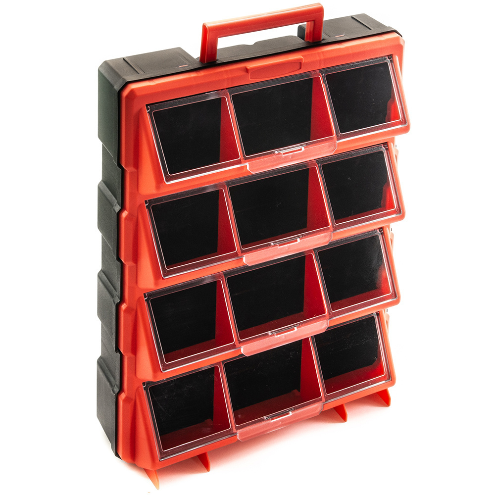 Portable tool box hardware craft storage cabinet drawer box compartment set modular storage 12 drawer parts organizer