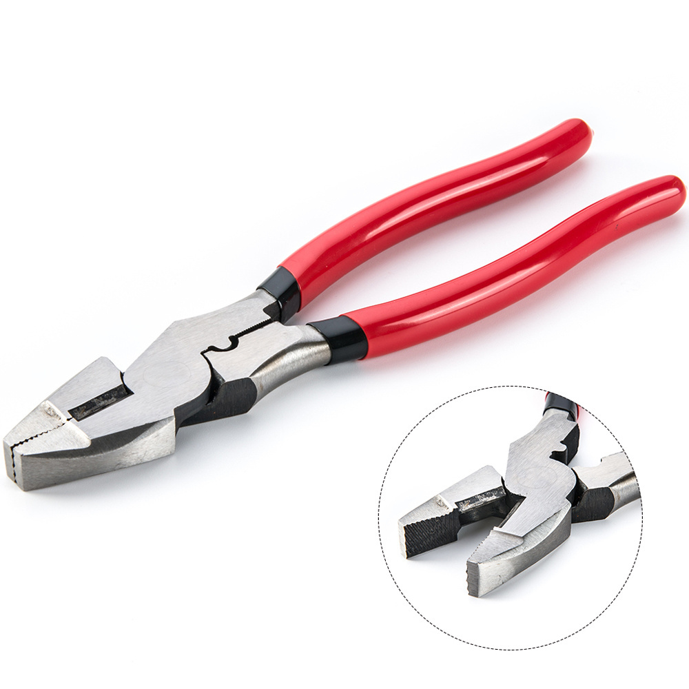 Industrial level American high leverage alicate wire side cutting crimper crimping linesman plier combination plier