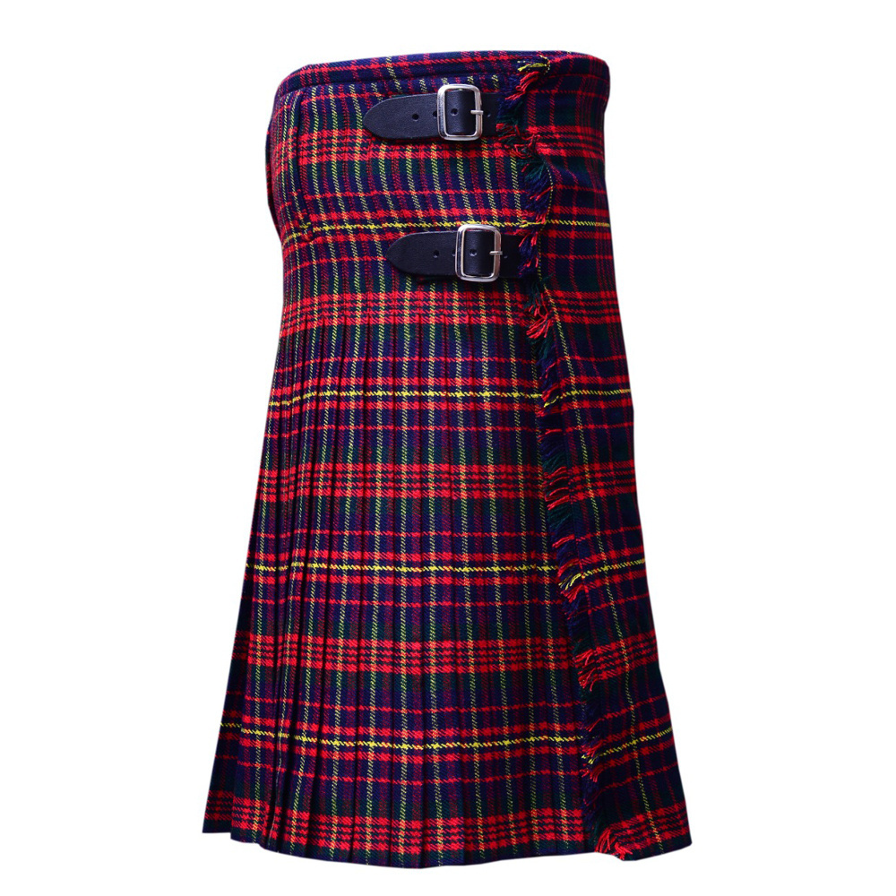 Custom Logo High Quality Tartan Kilt For Sale Scottish Bagpiper Kilt New Design Cheap Wool Kilt