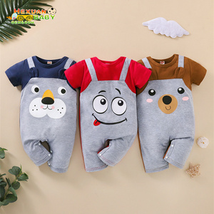 Baby Clothes Spring And Autumn Rompers Jumpsuit Baby Girl Baby Boy Cotton Cartoon Bear Jumpsuit Newborn