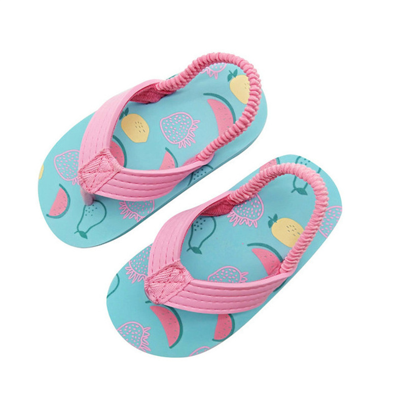 New Wholesales Colorful Cartoon Summer Beach Kids Flip Flop Slippers