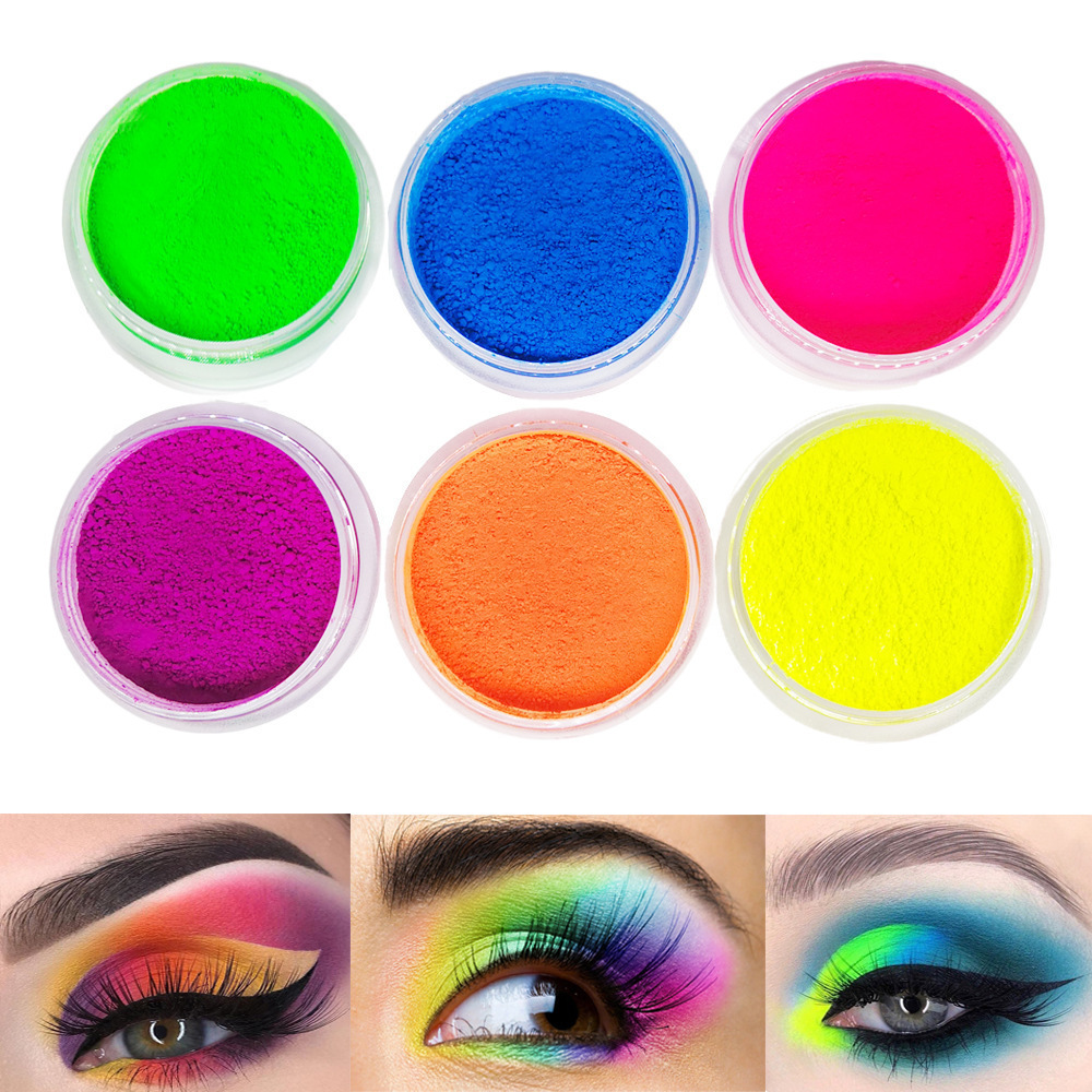 Nail Art 7 Colors Series Fluorescent Toner Box Set Painted Laser Glue Phototherapy Nail Bright Wholesale Nail Powderdip powder