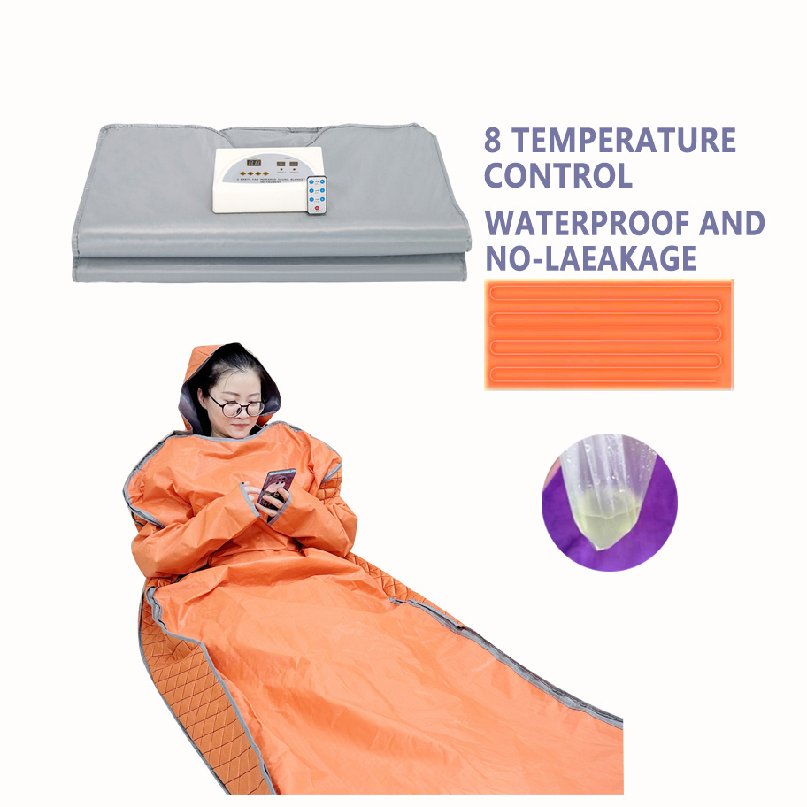 2024 New Style  Weight Loss Body Wrap Shaped Sauna Steam Blanket Red Light Infrared Sauna Thermal Blanket Infrared Detox Sauna