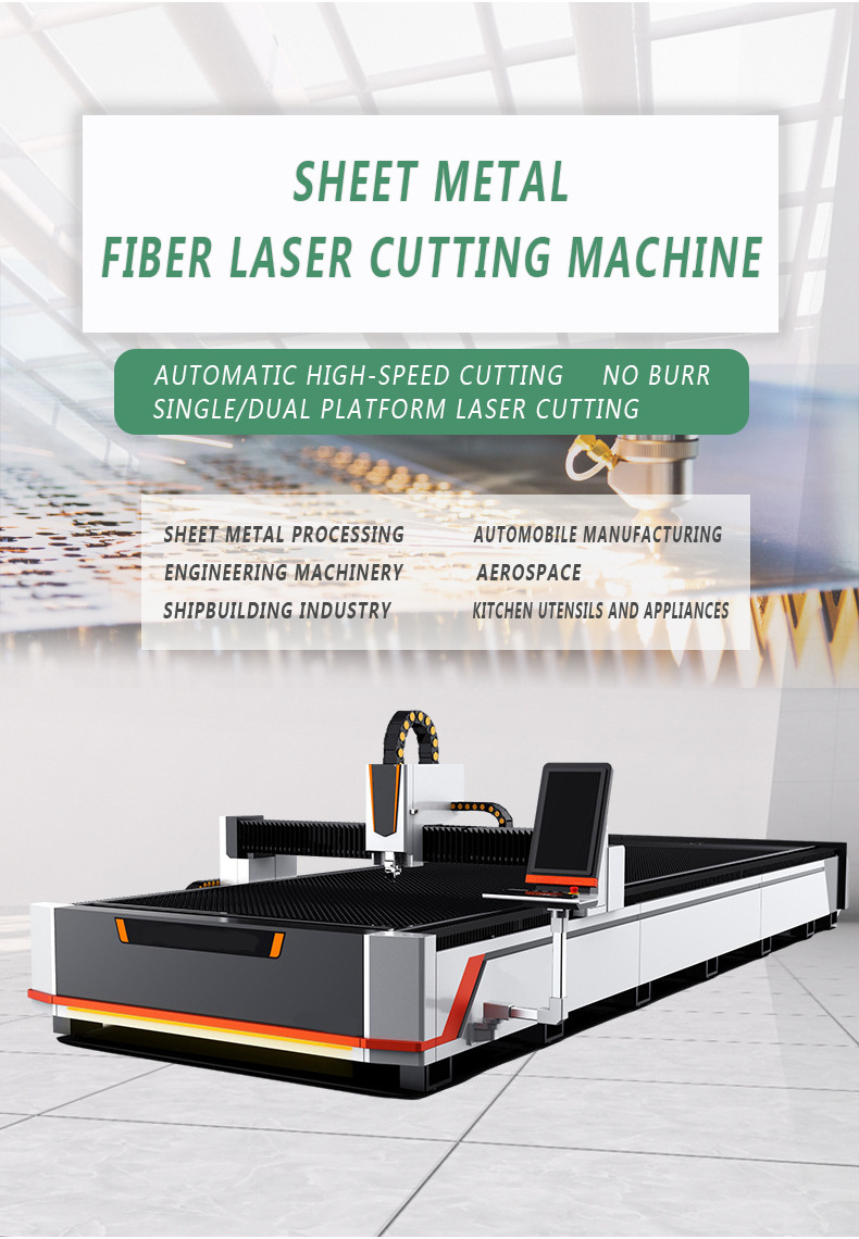 Laser Metal Cutting Machine 3015 1000w 3kw 6kw CNC Fiber Laser Cutter Machine Carbon laser cut machinery For Stainless Steel