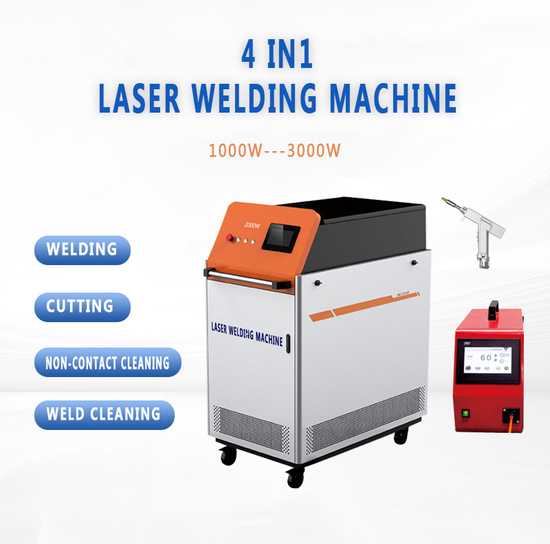 Hot Sale Mini Portable Fiber Handheld Laser Welder 1500W 2000W 3000W  Laser Welding Machine For Metal Stainless Steel 4In1