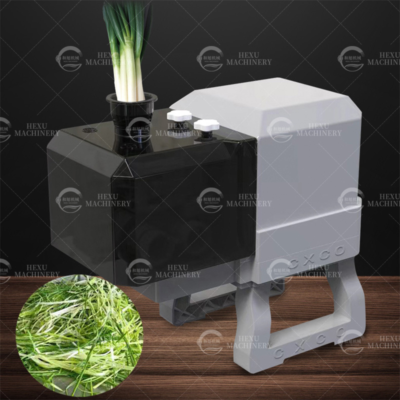 Small Desktop Scallion Shredder Onion Slicing Machine Celery Cutting Cutter Chopper