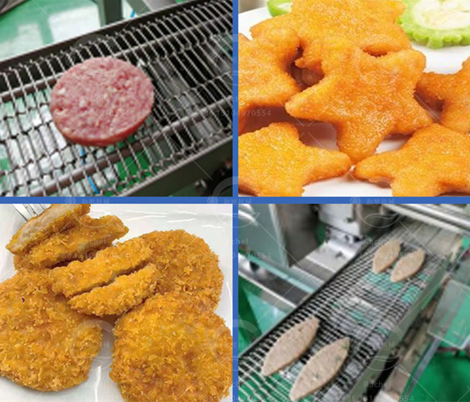 Commercial Beef Hamburger Processing Machines Automatic Burger Chicken Nuggets Production Line