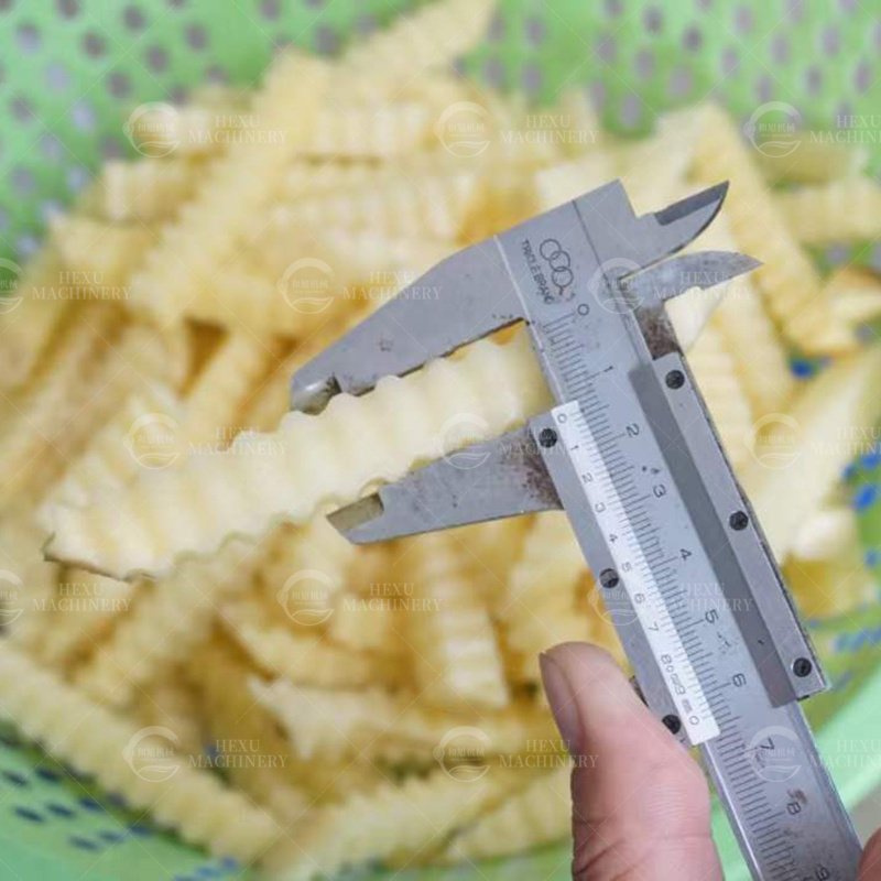 High Speed Vegetable Thin Slicer Crinkle-cut French Fries Potato Crisp Cutting Machine Large Wavy Potato Slicer