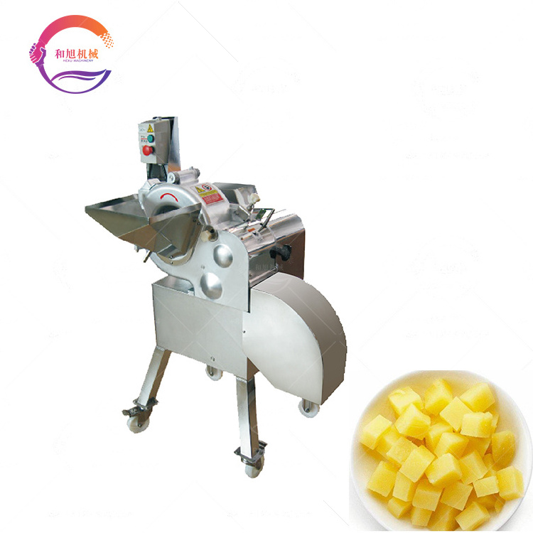 Industrial Fruit and Vegetable Dicer Stainless Steel Potato Pineapple Carrot Chopper 3D Cubes Dicing Machine