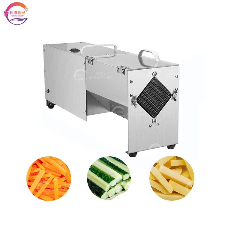 Stainless Steel Automatic Fruit and Vegetable Cutter Strip Cutting Machine for Onions Potatoes Carrots Cucumber