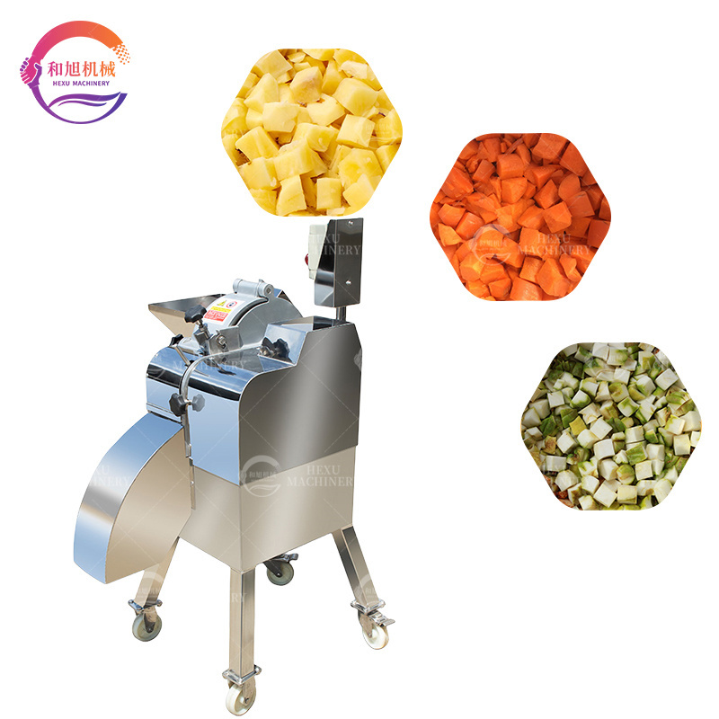 Vegetable Fruit Onion Garlic Ginger Sweet Potato Carrot Dicer Making Cutter Cutting Machine Food Processor Cube Cutting Machine