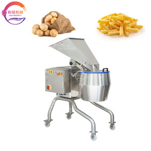 High Speed Vegetable Thin Slicer Crinkle-cut French Fries Potato Crisp Cutting Machine Large Wavy Potato Slicer