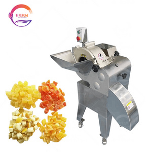 Commercial 3D pickle onion carrot pineapple tomato dicer for water chestnut dice potato cutting root vegetable dicing machine