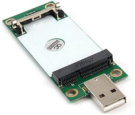 Mini PCIe WWAN Card to USB Adapter with SIM Slot, Mini PCI Express WWAN/LTE/4G Module Tester Converter, Support 30mm 50mm Wirele