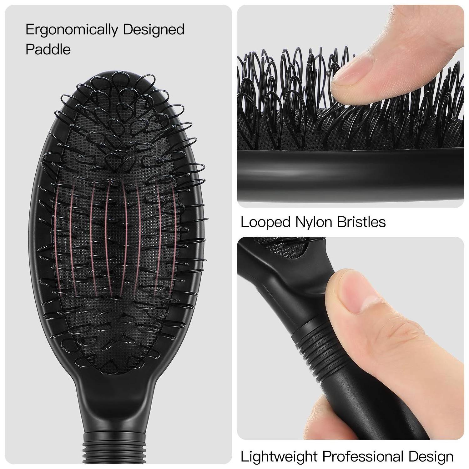 HEYAMO Muestras Gratis Wig Brush Detangler Hairbrush Cepillos Para El Cabello Detangling Hair Brush Manufacturers Custom Afro