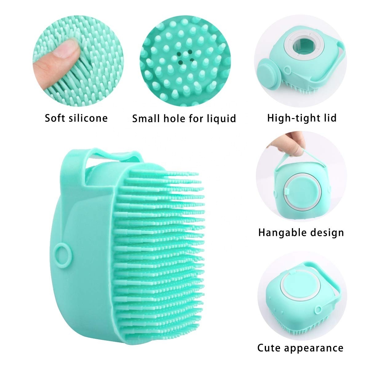 HEYAMO DDP Shampoo Massage Silicone Shower Brush Face Cleaning Dead Skin Remover Kids Body Bath Scrubber Massager Foot Brosse