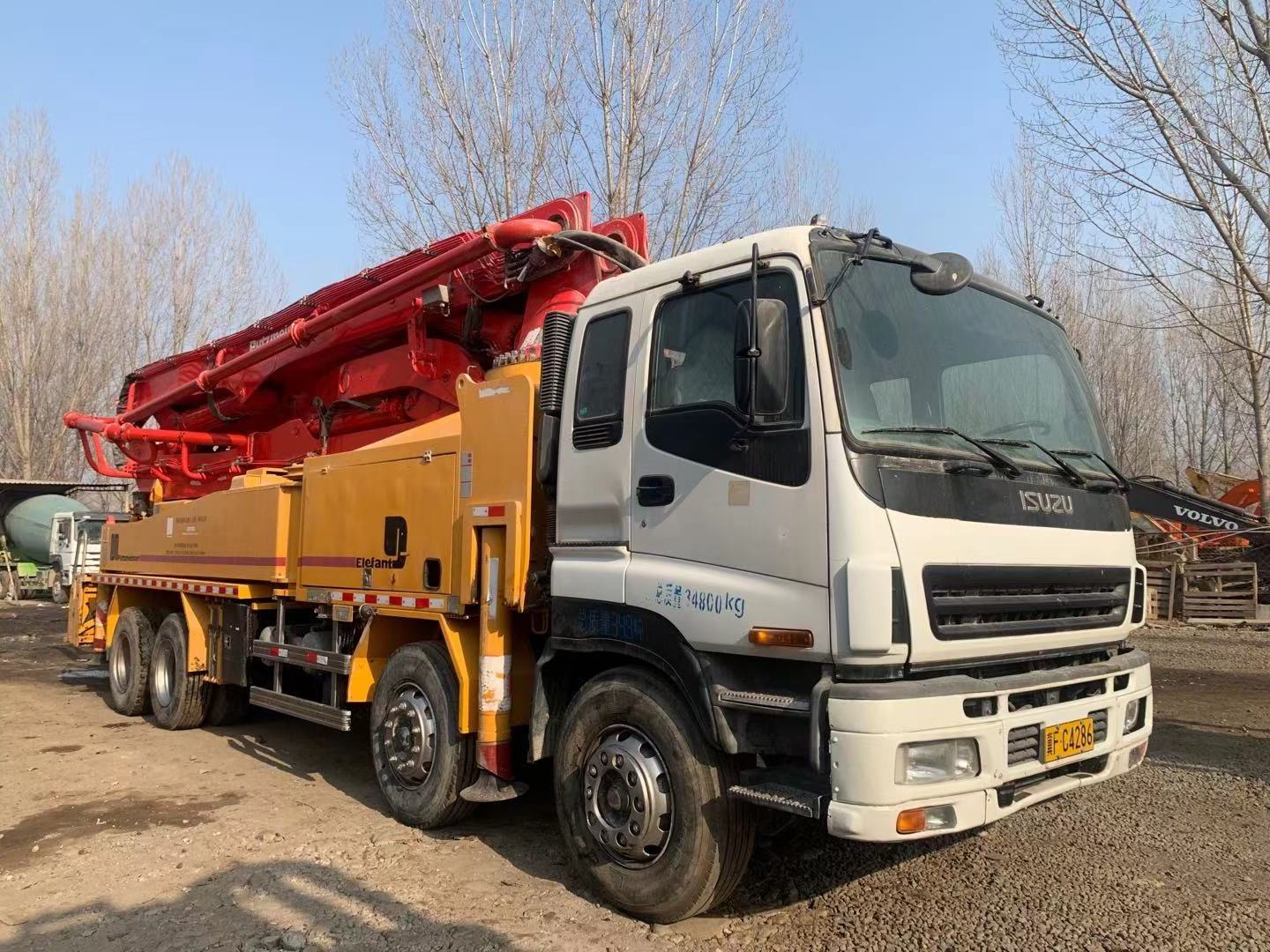 Second hand concrete pumps truck 42M Putzmeister with Sany chassis