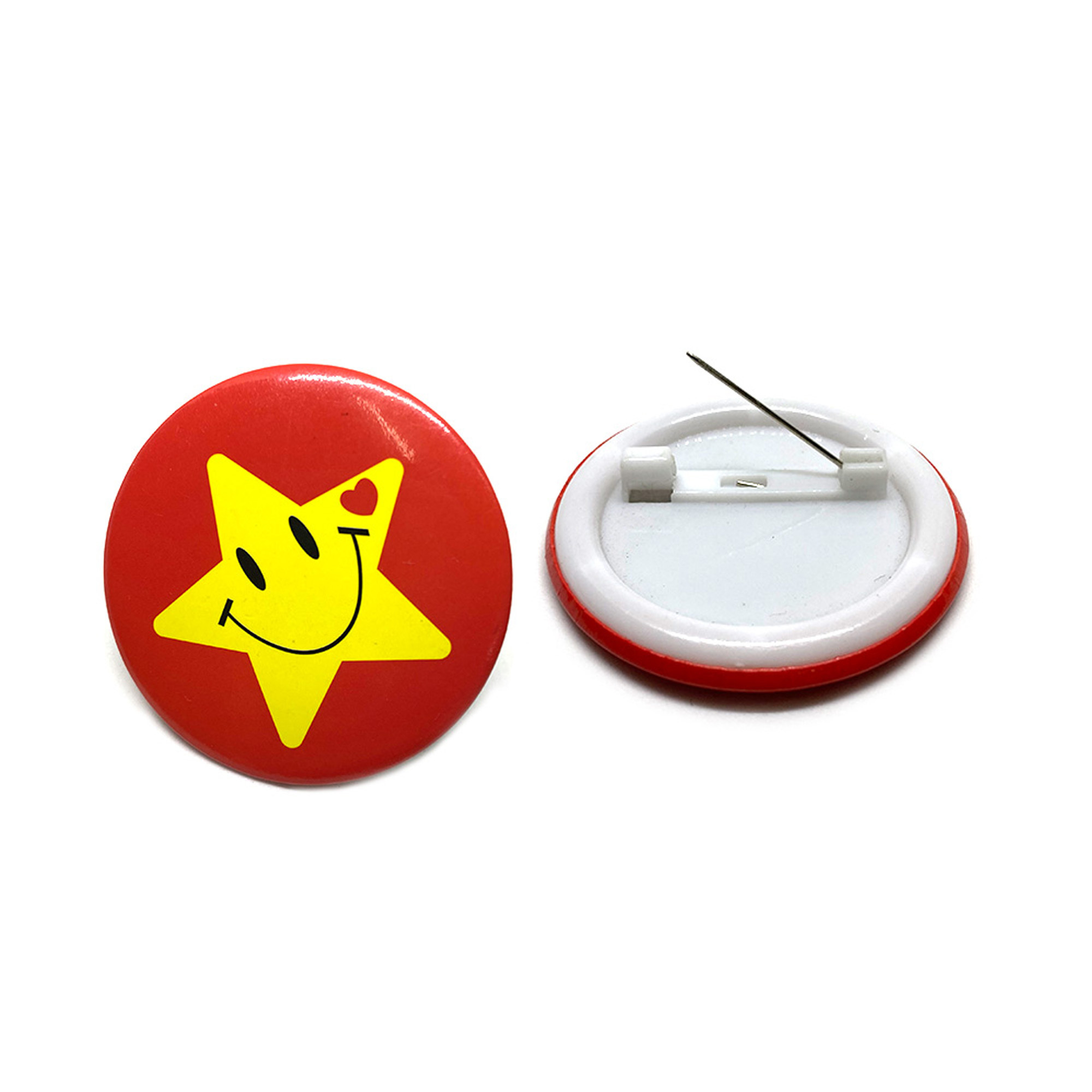 Button Badge Making Machine Button Badge Wholesale Custom Printed Design Plastic Round Tin Button Badge With Safety Pin