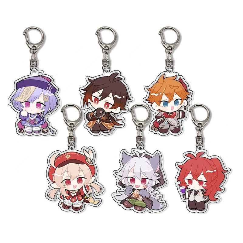 Eco-friendly Acrylic HY Promotion Gift Anime Keychain Japanese Custom Acrylic Keychain Plastic Charms Die Cutting Printing AK1