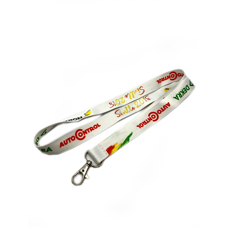 Wholesale Custom Printed Polyester Plain Adjustable Neck Lanyard with Logo