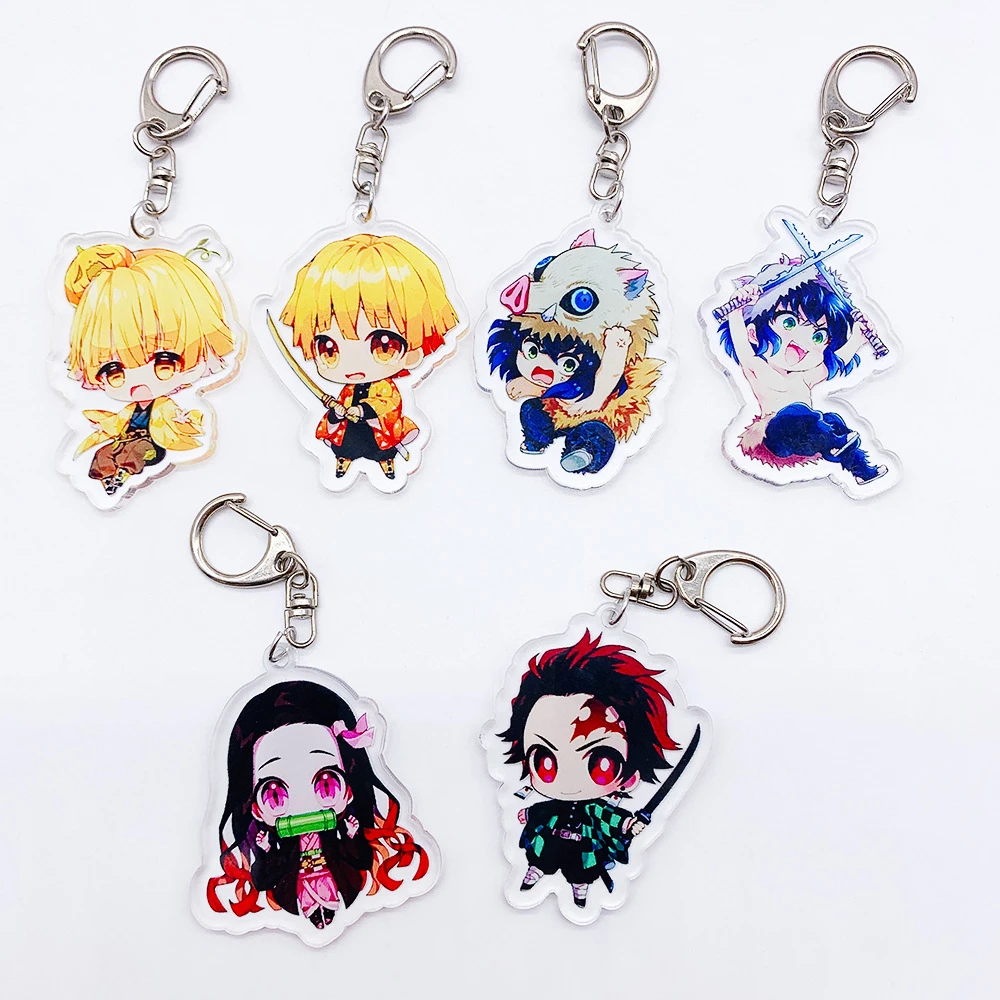 Eco-friendly Acrylic HY Promotion Gift Anime Keychain Japanese Custom Acrylic Keychain Plastic Charms Die Cutting Printing AK1