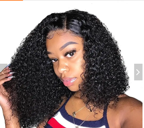 Swiss 13*4 Lace Closure Human Hair Kinky Curly Bob Wigs Inch Unprocessed Virgin Brazilian Mink Hair Short Curly Bob Wig