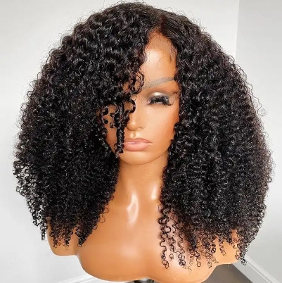 Human Hair Wig Vendors Machine Make Lace Frontal Wig Water Wave Curly Virgin Brazilian Hair Wigs