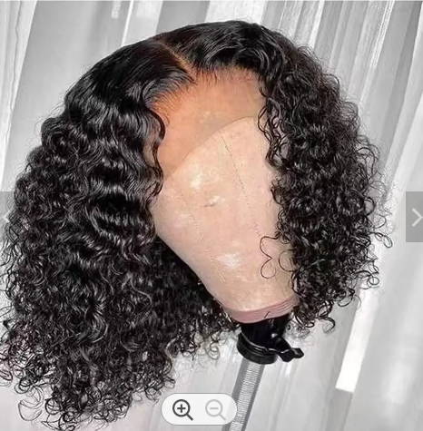 Swiss 13*4 Lace Closure Human Hair Kinky Curly Bob Wigs Inch Unprocessed Virgin Brazilian Mink Hair Short Curly Bob Wig