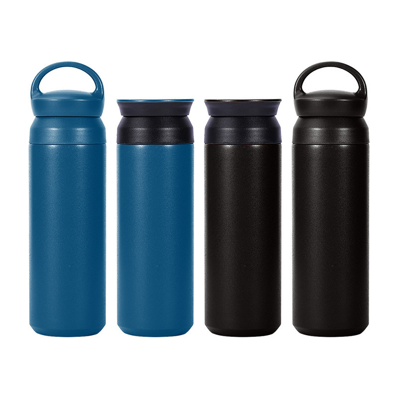 Japanese Korean Harajuku Style Vacuum Flask 350ml 500ml Stainless Steel Insulated Travel Tumbler Water Bottle