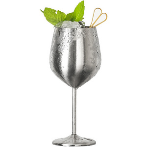 Stainless Steel Wine Glass 18 oz Cute, Unbreakable Wine Glasses for Travel, Camping and Pool Fancy, Unique and Cool water goblet