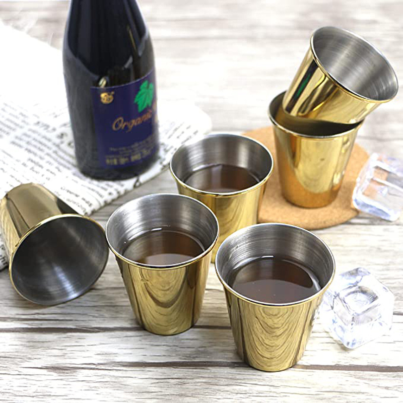 12oz Stainless Steel Shot Cups Metal Espresso Glass Barware Drinking Tumbler Vessel for Cocktail Beer Whiskey custom shot glass