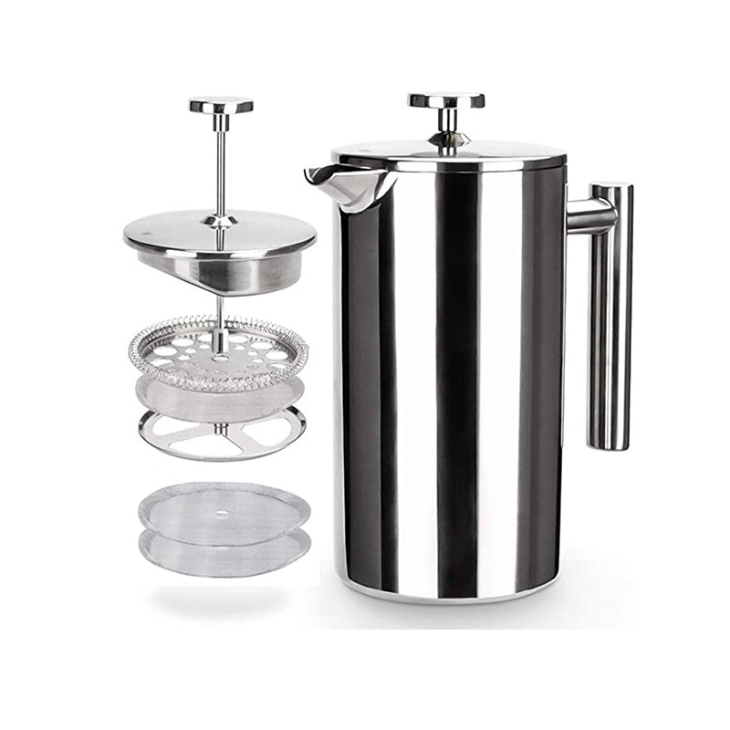 Stainless Steel French Press Coffee Maker With Filter Coffee Grinder For French Press Kitchen Household Tea Coffee maker pot