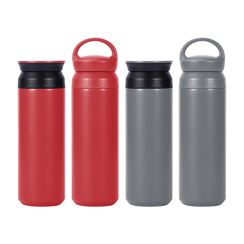 Japanese Korean Harajuku Style Vacuum Flask 350ml 500ml Stainless Steel Insulated Travel Tumbler Water Bottle