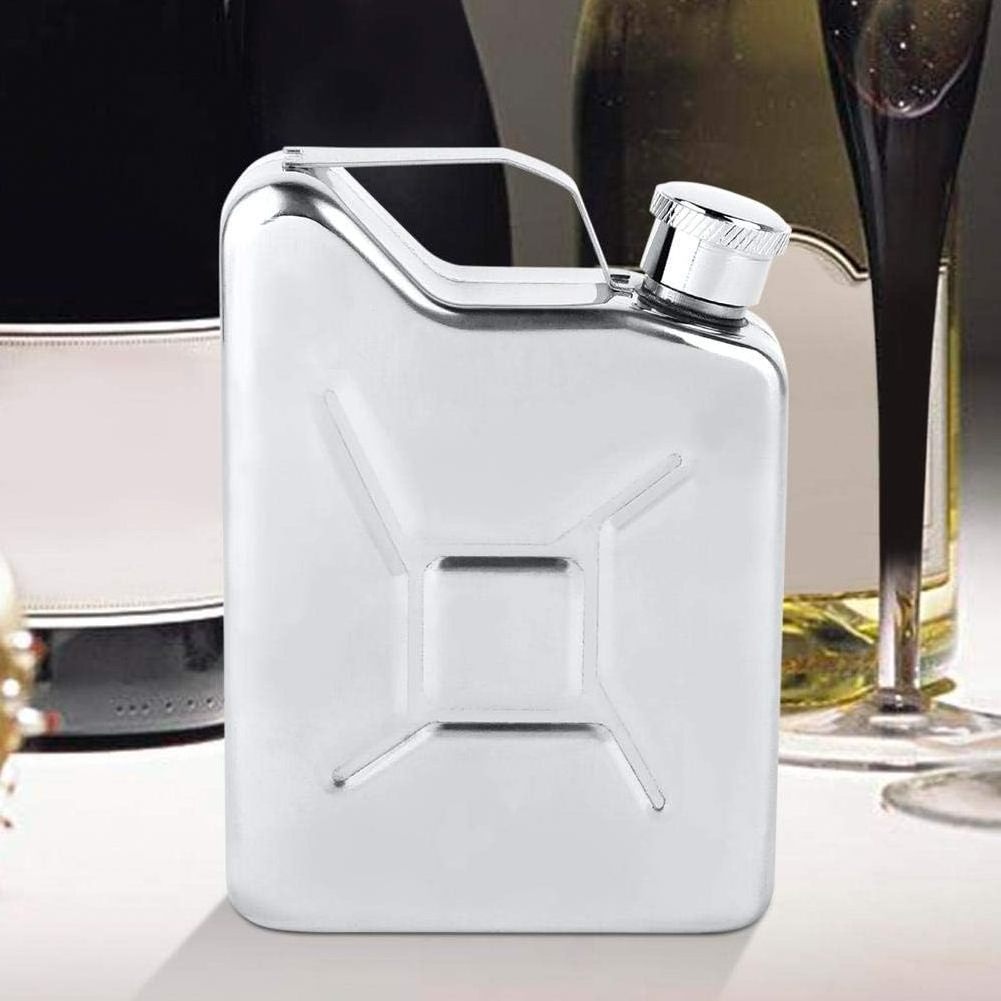 5 oz hidden Flasks with Funnel Whisky Wine Pot Creative Stainless Steel Flagon for Whiskey alcool Men Gift Jerry Can Hip Flask