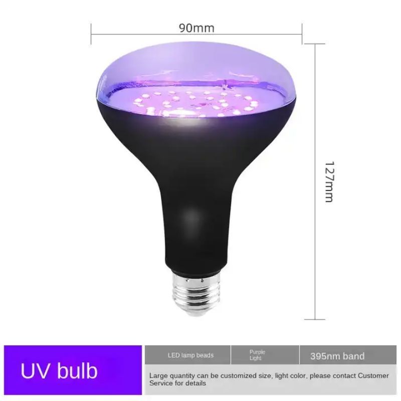 Cross Border New UV Violet Bulb Fluorescent Bulb 15W 85-265V Haunted House Party Halloween Ambient String Lights