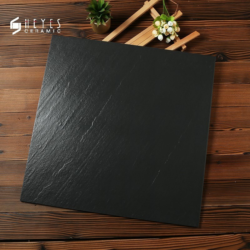 2019 new design anti slip black matte rustic floor wall bathroom tiles