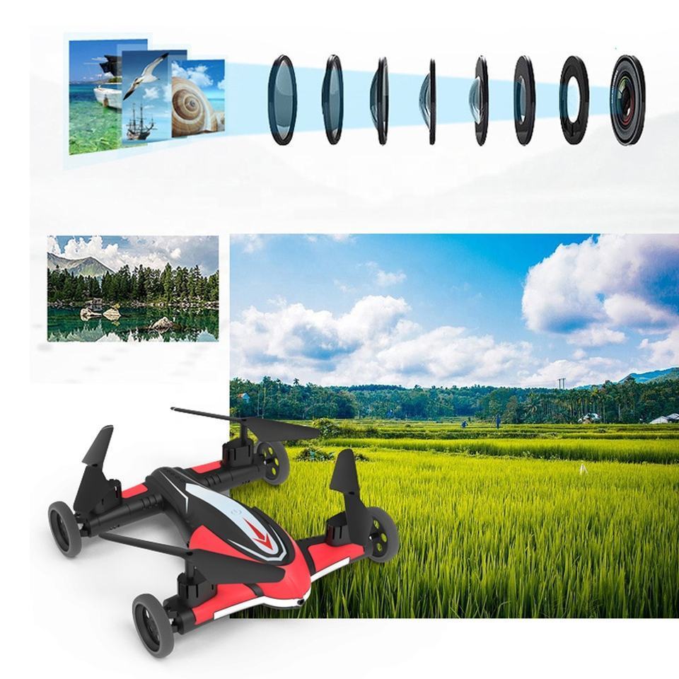 Remote Control Air-Ground Flying Cars Mini Dron Camera Aerial Photography RC Drone Quadcopter Children's Toy Gift