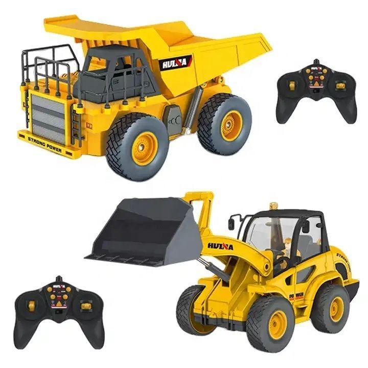 1515 Children's RC Car Remote Control 1:24 Kid Car Toys Radio Control Excavator Dump Truck Bulldozer Electric Car Toys