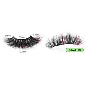 Fluffy Mink Colored Eyelashes Dramatic Handmade Decoration Eye Lashes Set for Halloween Cosplay Costumes Fake Eyelashes Pack