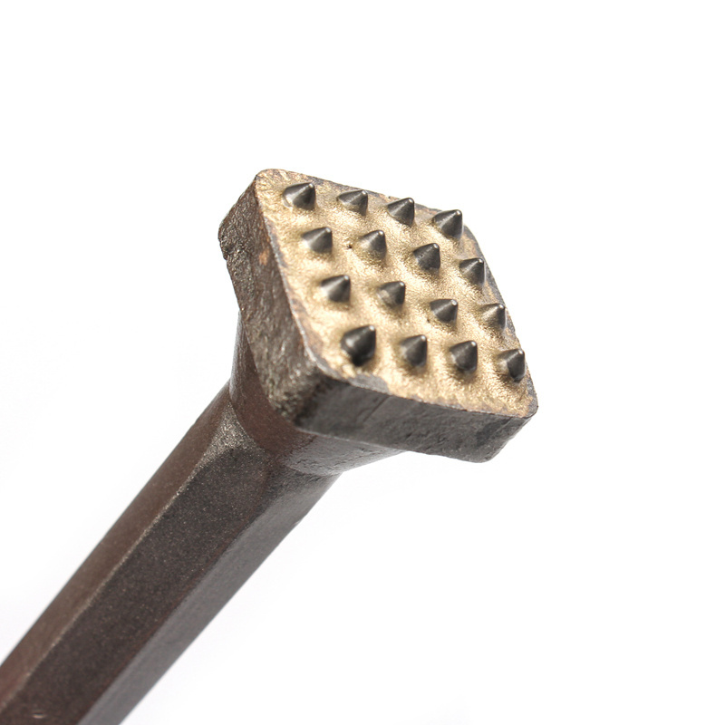 SDS Alloy Point Groove Gouge Flat Round Top Hammer Drill Bit For Stone Slab/Bridge/Wall/Cement Pavement Chisel