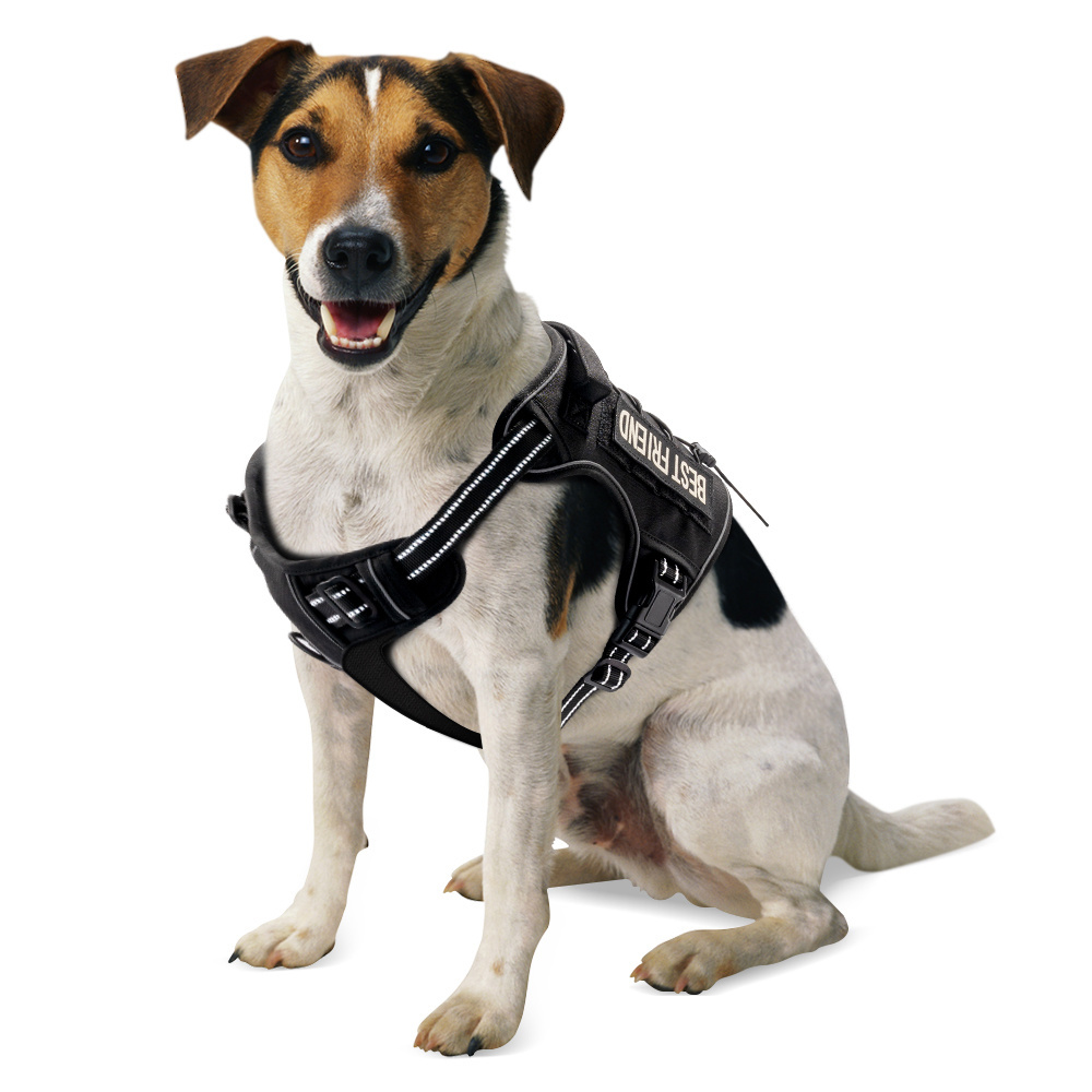 Hot sale dog harness reflective and adjustable tactical dog harness no pull dog harness manufacturers