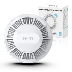 High End HEYI 620 TUV EN 14604 10 Years battery Fire Alarm Explosion Proof Smoke Detector for Smart Home Residential Office Room