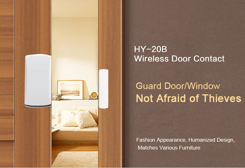 2024 Hot selling Smart Door Window Sensor 433 MHZ Home Alarm System for Home Security HY-20