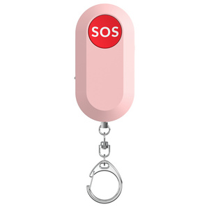 Amazon Hot Sale 130db Siren Song Led Portable Emergency Sos Security Self Defense Alarm Keychain Personal Alarm For Women