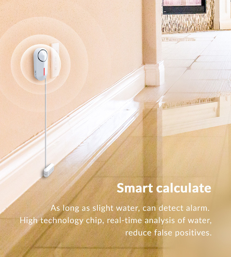 HEYI ODM OEM Water Leakage Detector Wifi Liquid Sensor APP Push Home Alarm System for House Ground Pool for CE Approved