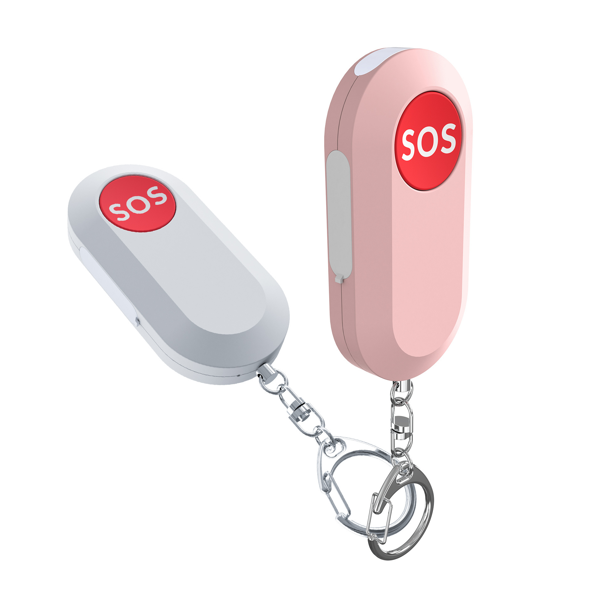 Amazon Hot Sale 130db Siren Song Led Portable Emergency Sos Security Self Defense Alarm Keychain Personal Alarm For Women