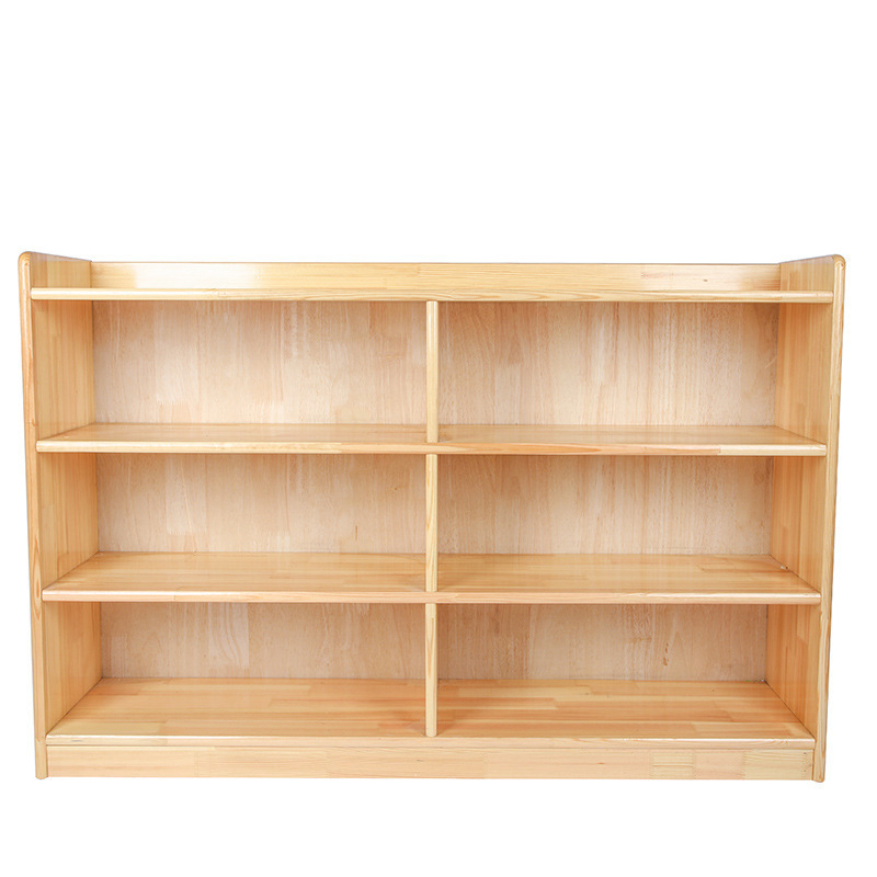 Children Toy Wooden Storage Rack Storage Cabinet With Large Capacity Multilayer Shelving Children's bookcase montessori shelf