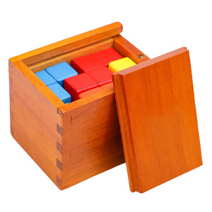 Chinese Traditional Luban Lock Puzzle Game Children Toys Logic Thinking Cube Building Blocks Wooden Brain Teaser Puzzle