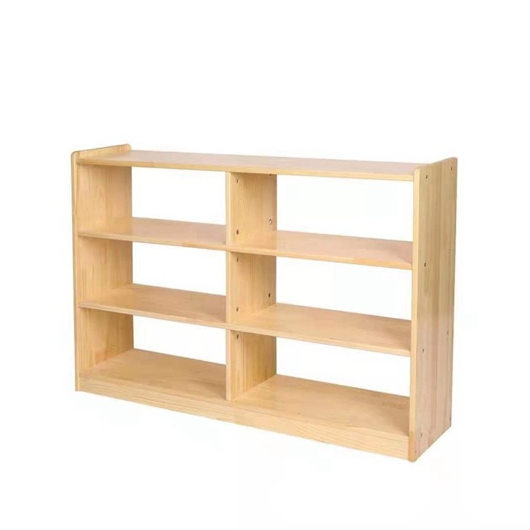 Children Toy Wooden Storage Rack Storage Cabinet With Large Capacity Multilayer Shelving Children's bookcase montessori shelf